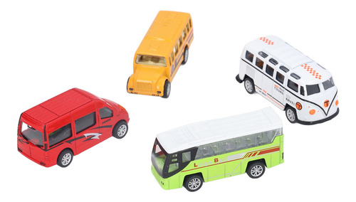 Juego De Juguetes Pull Back Bus, Juego De Rol Para Niños Imp