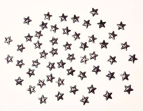 Tachas Estrellas Termoadhesivas 10mm Puntas Redondas X 100 U