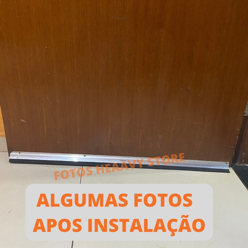 Vedante Porta Em Alumínio Rodinho 80cm Protege Inseto Pó H2o