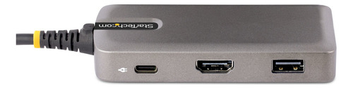 Docking Station Usb-c A Hdmi 4k Usb Tipo-a De 3 Puertos