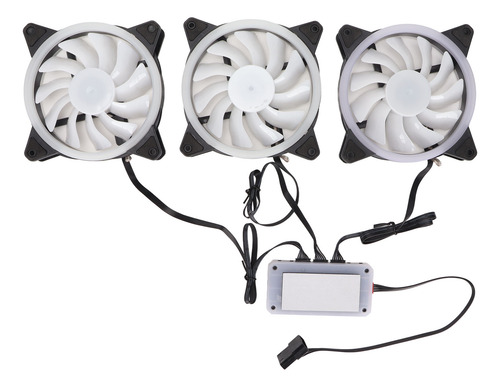 Ventilador De Cpu 11 Aspas Rgb Colorido Diseño De Marco