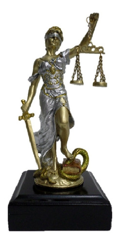 Dama De La Justicia Resina 21cm Temis Regalo Ideal Abogados