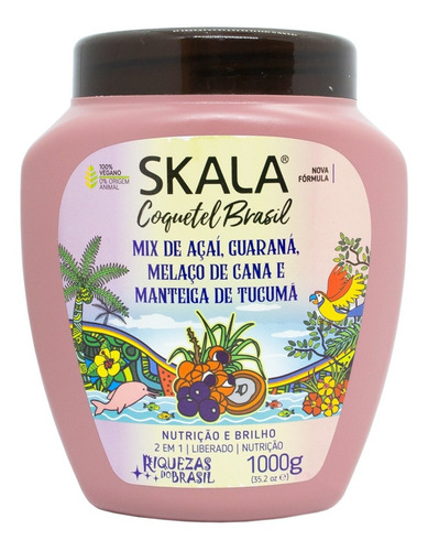 Skala Coquetel Brasil Máscara Vegana Nutritiva X 1kg Local