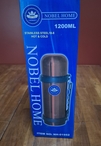 Termo Acero Inoxidable 1,2 Litros Con Pico Cebador Sin Usar! Bordó (Usado)