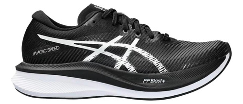 Tenis Asics Mujer Dama Running Negro Magic Speed