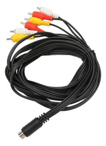 Cable Mini Din A 6 Rca, Señal Clara, Sonido Estable De 9 Pin