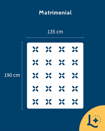 Colchon Matrimonial De Espuma Memory Foam En Caja 135x190x15, Laila Essentials