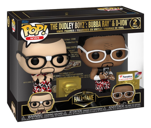 Funko Pop The Dudley Boyz: Bubba Ray & D-von 2pk Fanatics