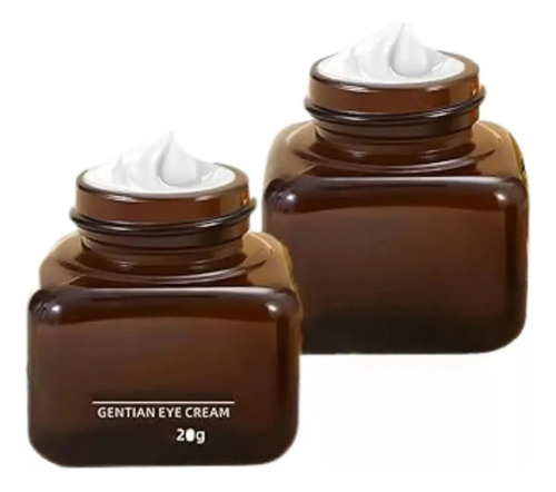 Crema De Ojos Antiarrugas De Genciana, 2 Unidades