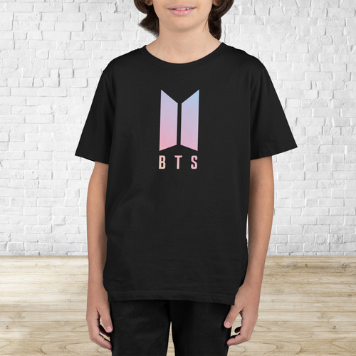 Playera Bts Logo Morado Army