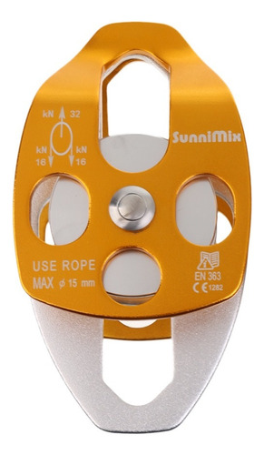 . 32kn Doble Polea For Cuerda Rescate Árboles Escalada En