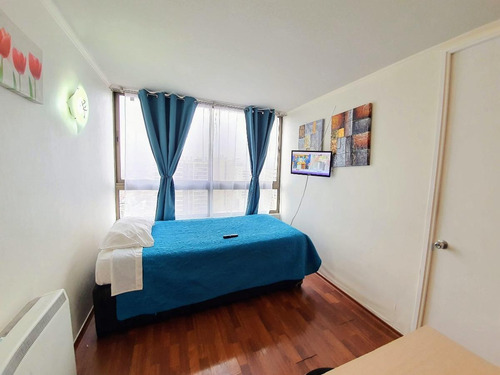 Amoblado 1 Dormitorio Metro Santa Isabel