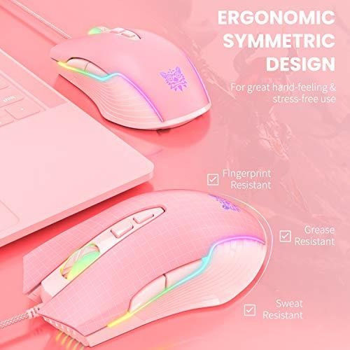 Rgb Gaming Mouse Wired Usb Optical Computer Mice With 6 Dpi