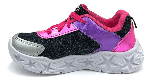 Tenis Para Niña Con Luces Led Y Brillos N360