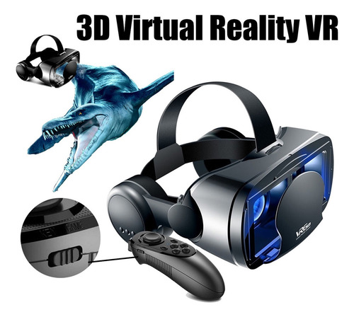 Vrg Pro 3d Vr Gafas Auriculares Incorporados Con Controlador
