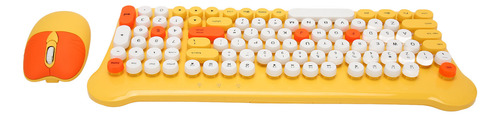 Bonito Conjunto De Teclado Y Ratón Inalámbricos Con Conexión