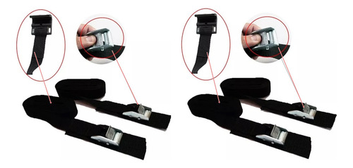 Cintas De Fixação Para Rack Transbike Engate Aço 4 Pçs Bike