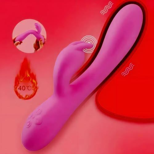 Vibrador de aquecimento recarregável Dildo Rabbit Vibrator