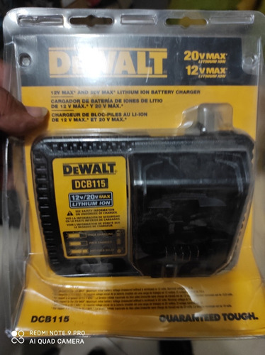 Cargador Dewalt 20 Volt En Su Blister