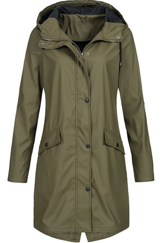 Chaqueta De Abrigo De Mujer V Solid A3320 Chaqueta De Lluvia