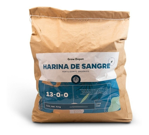 Harina De Sangre 15 Kg C/ Certificado Organico, Fertilizante