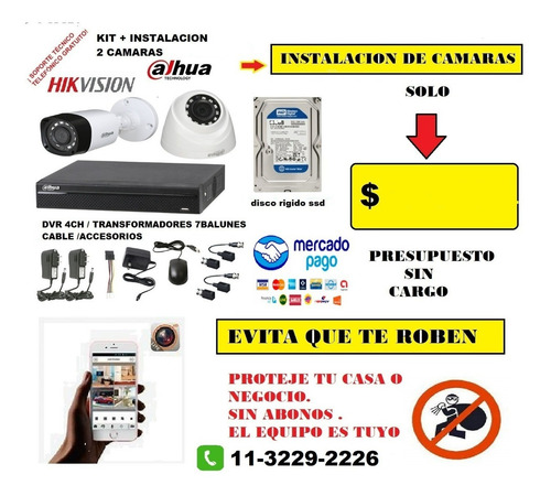 Imagen 2 de 6 de Instalacion Y Servicio Tecnico De Camaras Y Alarmas
