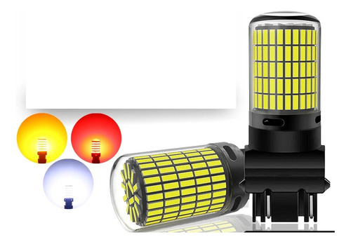 X2 Amplleta Led 3157 T25 P27 7w 144smd 12v Doble Contacto