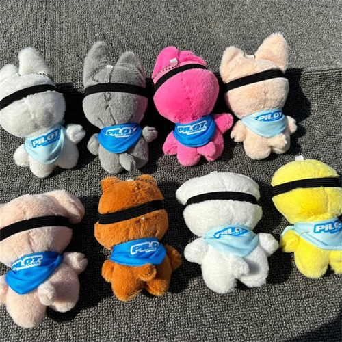 Fatkaki 4 Inch Kpop Skzoo Plush Keychain Stuffed Animals