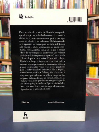 Teogonía / Trabajos Y Días - Hesíodo - Gredos