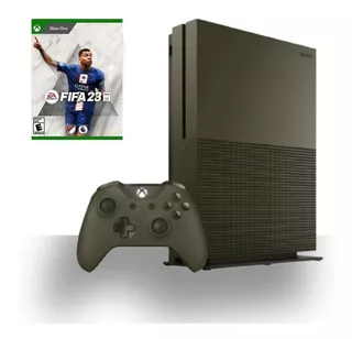 Console Xbox One S 1tb 4k Edição Limitada Verde Militar + Fifa23 (brinde)