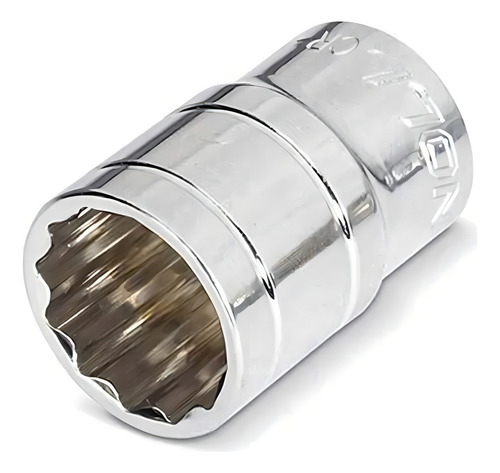 Soquete Pito Estriado Encaixe 3/8 X 14mm Cromo Vanádio Noll Cor Prateado