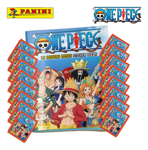 Panini One Piece Album Y 16 Sobres De Barajitas