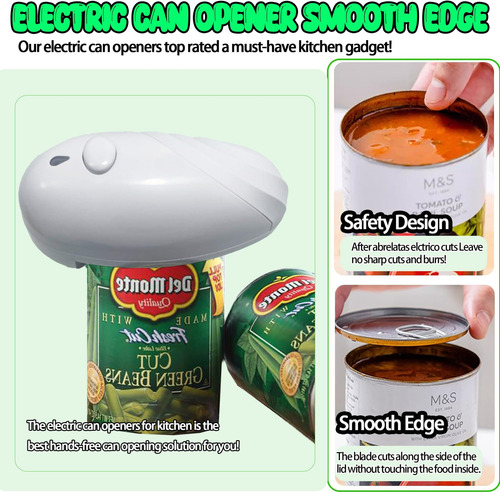 Abridor De Lata Eléctrico Para La Cocina One Touch Start Aut