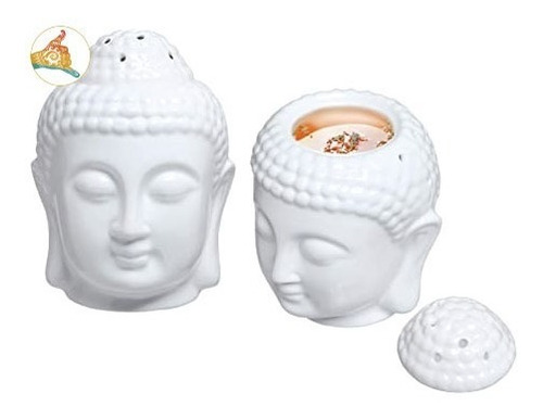 Imagen 2 de 2 de Difusor Cerámica Cabeza De Buda / Lamanoworld