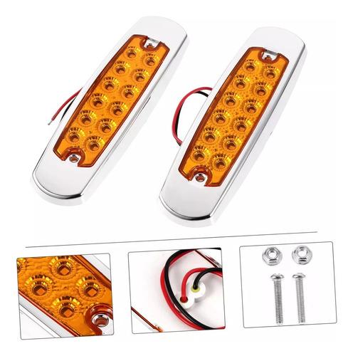 Pack X10 Luz Led Lateral Posición Para Camión Trocha