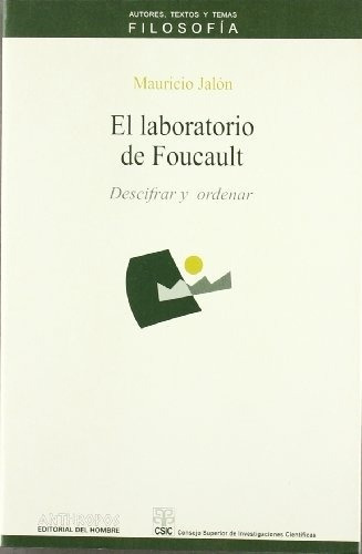 El Laboratorio De Foucault, De Mauricio Jalon. Editorial Anthropos En Español