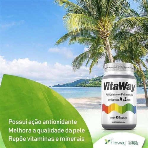 Imagem 4 de 4 de Vitaway Polivitamínico A A Z Fitoway 120 Caps *imunidade*