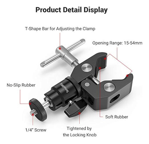 Adaptador De Zapata Con Tornillo De 1/4 Smallrig Universal
