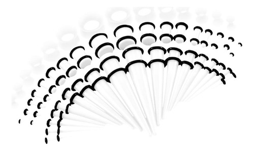 Jóias Com Piercings Nas Orelhas Branco 14g-00g