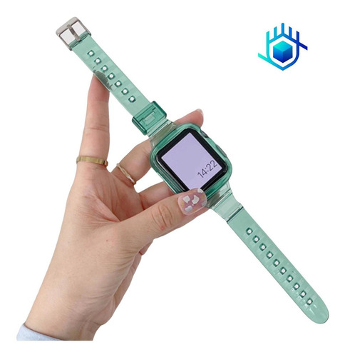 Imagen 4 de 8 de Correa Slim + Funda + Mica Para Apple Watch Calidad Mujer