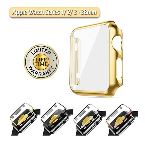 Estuche Iclover Para Apple Watch 38mm Serie 1 Color Dorado