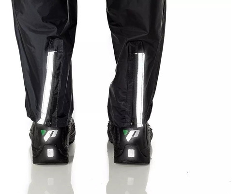 Imagem 4 de 8 de Capa De Chuva Motoqueiro Nylon Pantaneiro Com Gola + Nfe Exg
