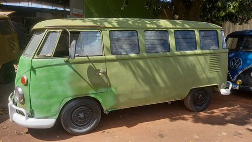 Vw Kombi 1972 Verde Docks Ok Restauração