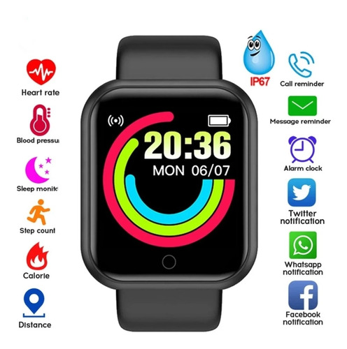 Reloj Inteligente, Smart/ritmo Cardíaco/presión Arterial/app