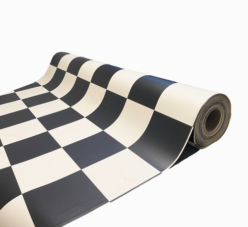 Imagen 2 de 10 de Carpeta Vinilica Piso Pvc Damero 150 X 200 Cm Soul