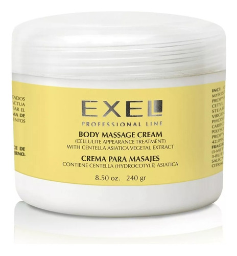 Crema Para Masajes Centella Asiatica Celulitis 240 Gr