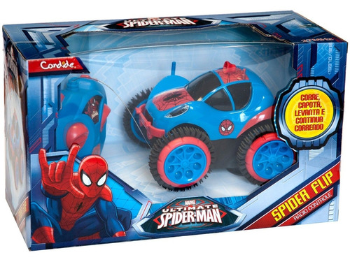 Carrinho De Controle Remoto Homem Aranha Spider Flip 5851