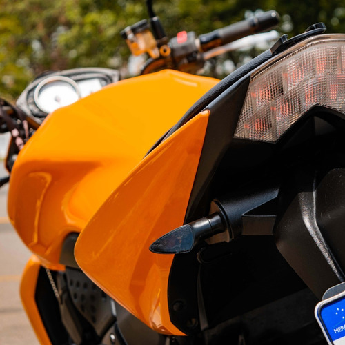 Imagem 8 de 10 de Moto Kawasaki Z 750 Laranja Ano 2012 Impecável