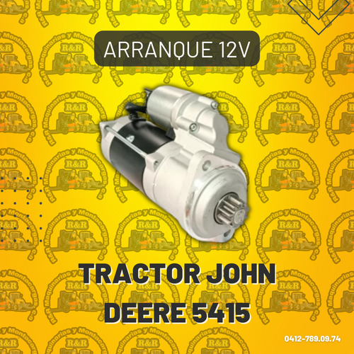 Arranque 12v Tractor John Deere 5415