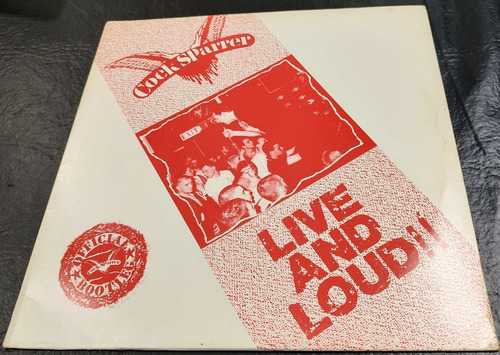 Cock Sparrer Live And Loud Lp Brasil 1r Edic Cockney Rejects